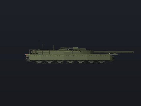 An Abrams tank rotating