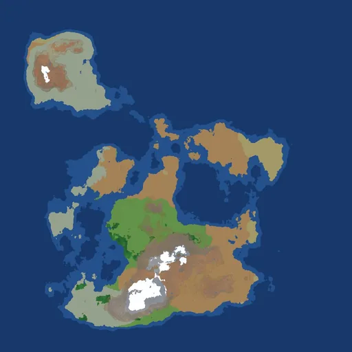 Atoll map from above