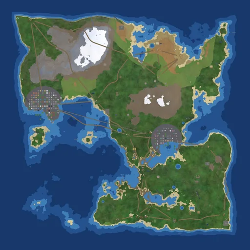 Jungle map from above